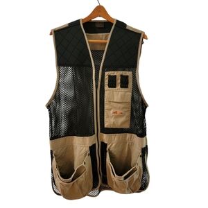 Fieldline Vest Mens M/L‎ 38-44 Hunting Vest Khaki & Black Mesh